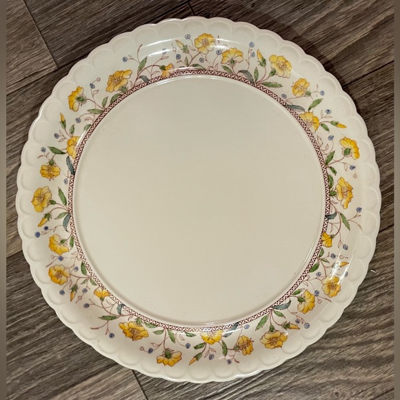 Large Vernon Kilns MCM Hibiscus Round Serving Platter 15” And Soup Tureen 14.5” - Picture 4 of 14